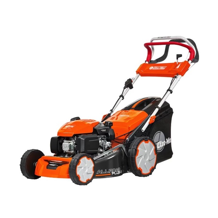 Cortacésped autopropulsado de gasolina OLEOMAC G48TKE ALLROAD PLUS 4 de 166 cc, ancho de corte de 46 cm. | Newgardenmac.com