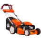 Cortacésped autopropulsado de gasolina OLEOMAC G53TBXE ALLROAD PLUS 4 de 163 cc, ancho de corte de 51 cm.