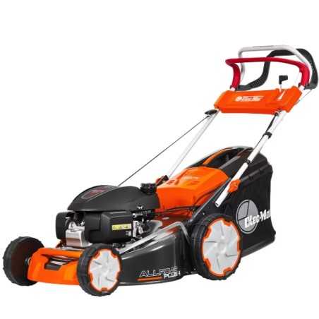 Cortacésped autopropulsado de gasolina OLEOMAC G53THX ALLROAD PLUS 4 de 166 cc, ancho de corte de 51 cm.