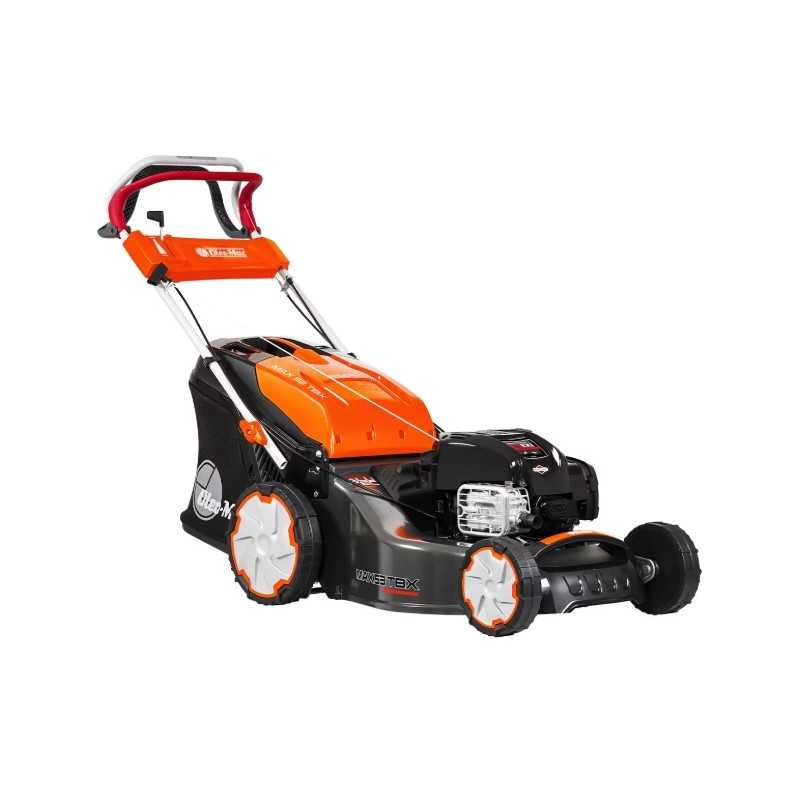 Cortacésped autopropulsado de gasolina OLEOMAC MAX53TBX ALLROAD ALUMINIUM de 163 cc, ancho de corte de 51 cm.