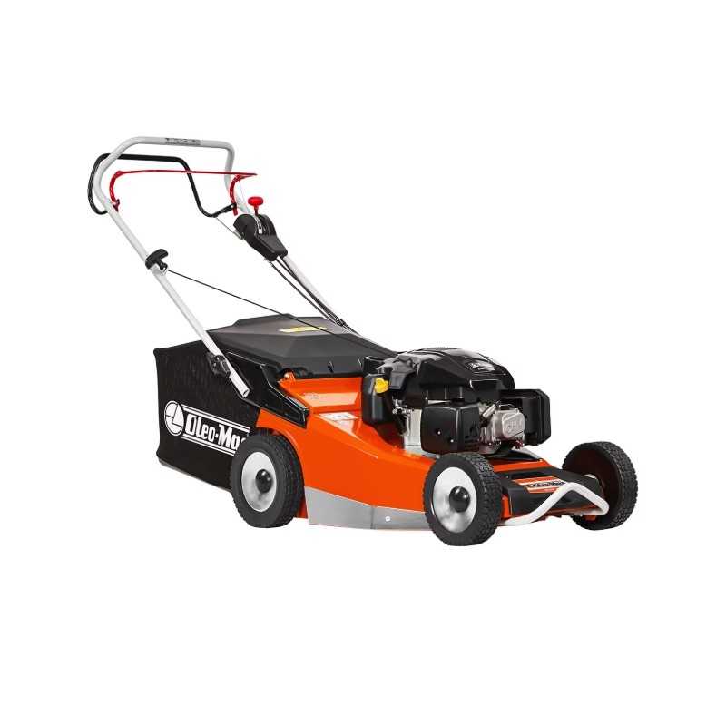 Tondeuse à gazon autotractée OLEOMAC LUX55TK 196 cm³, essence, largeur de coupe 53 cm, bac de ramassage 80 L