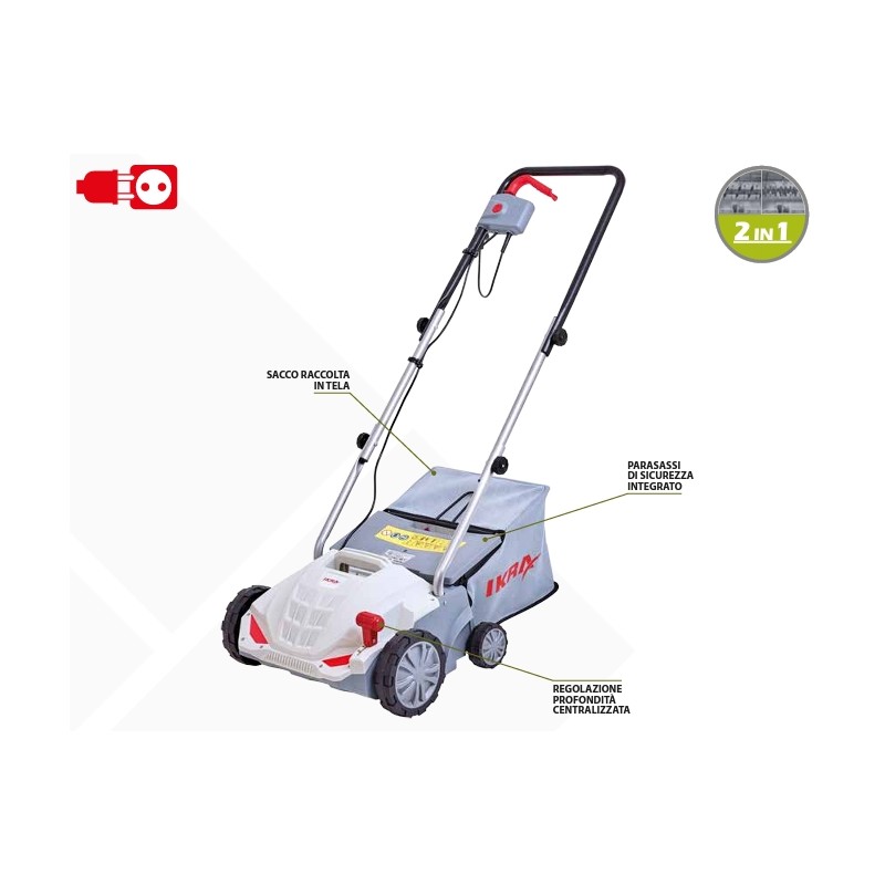 Electric scarifier scarifier IKRA IEVL 1532 1500 Watt 30 l bag