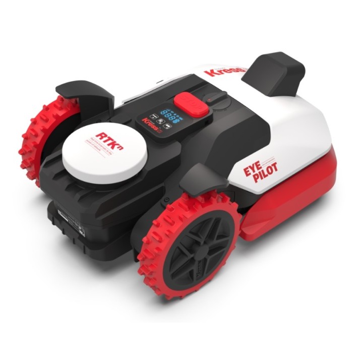 Robot cortacésped KRESS KR251E EyePilot 1000m2 RTKn AI VSLAM Wi-Fi - Bluetooth - App | Newgardenmac.com
