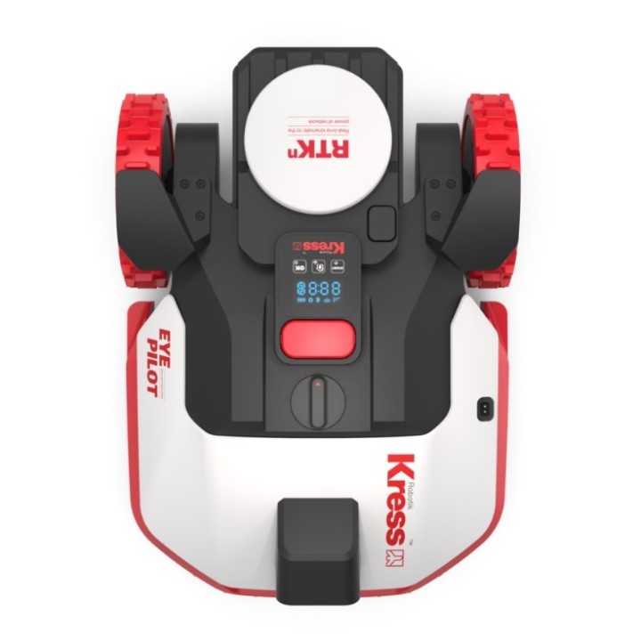Tondeuse à gazon robot KRESS KR251E EyePilot 1000m2 RTKn AI VSLAM Wi-Fi - Bluetooth - Application | Newgardenmac.com