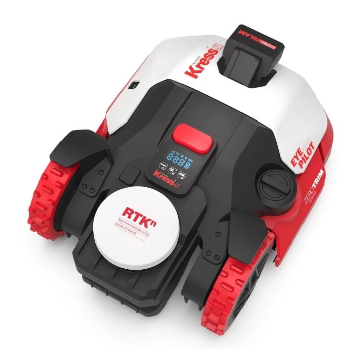 Robot cortacésped KRESS KR261E EyePilot 1000m2 RTKn AI VSLAM Wi-Fi - Bluetooth - App | Newgardenmac.com