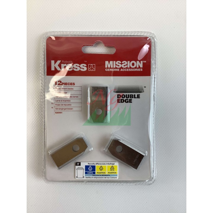 Original KRESS 11004499000 KA0001 Robot Lawnmower Blade and Screw Kit | Newgardenmac.com