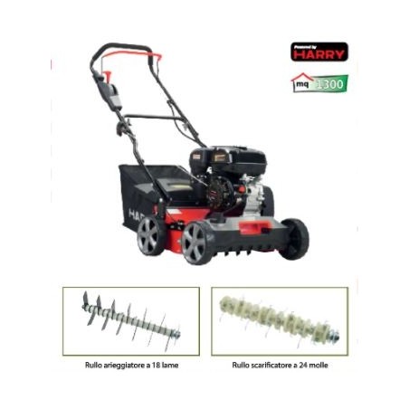 HARRY HRA 4022 C scarificateur scarificateur avec moteur HY215 212 cc 18 lames 24 ressorts | Newgardenmac.com