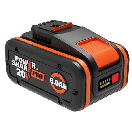 WA3648 - Worx 20 V 8 Ah lithium battery | Newgardenmac.com