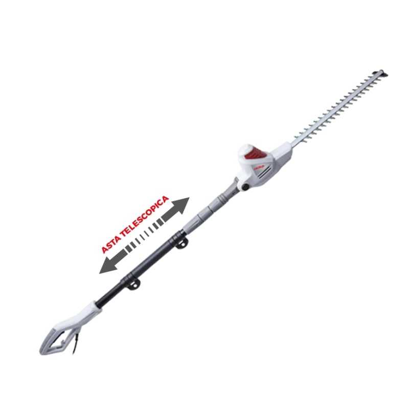 IKRA ITHS600 telescopic electric hedge trimmer with 59 cm blade and 24 cm extension