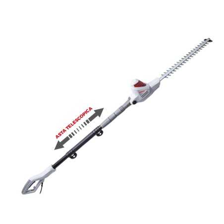 IKRA ITHS600 telescopic electric hedge trimmer with 59 cm blade and 24 cm extension | Newgardenmac.com