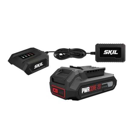 SKIL 3133AA PWRCORE 20 Lithium-Akku-Set 2,0 Ah + 1,0 A Ladegerät | Newgardenmac.com