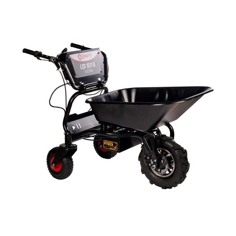 Carretilla eléctrica ZANETTI EZS1511B, capacidad de carga de 150 kg, con pantalla.