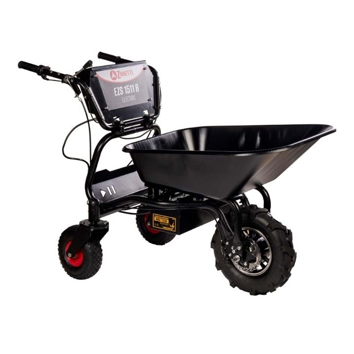Carriola a batteria ZANETTI EZS1511B carico cassone Dumper 150Kg con display | Newgardenmac.com