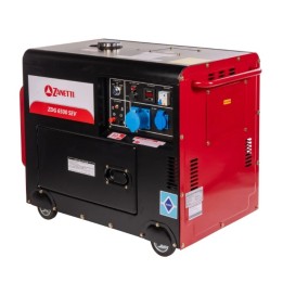 Generador diésel abierto ZANETTI ZDG6500SEAV, monofásico, 230 V, 50 Hz, máx. 4,5 kW | Newgardenmac.com