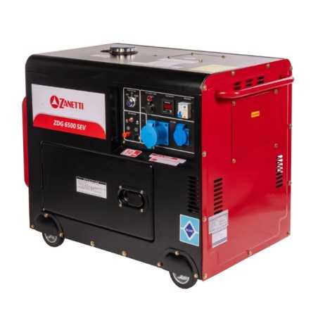 Generatore diesel aperto ZANETTI ZDG6500SEAV monofase 230V 50Hz max 4,5 kW | Newgardenmac.com