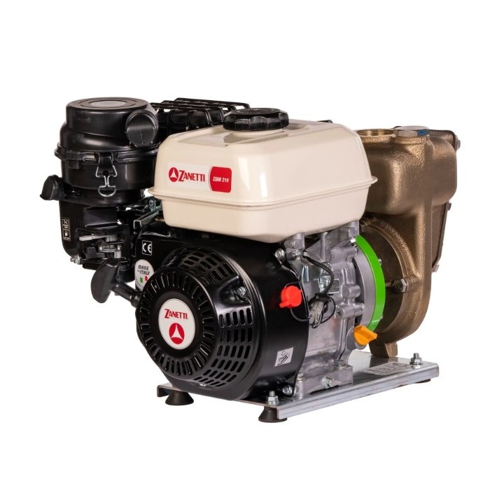 ZANETTI PB80-210AG/B self-priming petrol pump, marine bronze, max. head 28 m | Newgardenmac.com