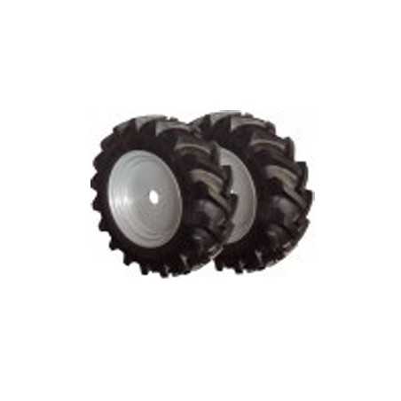 Pair of rubber wheels 4.00.8 MECCANICA BENASSI motor hoe 97004902 | Newgardenmac.com