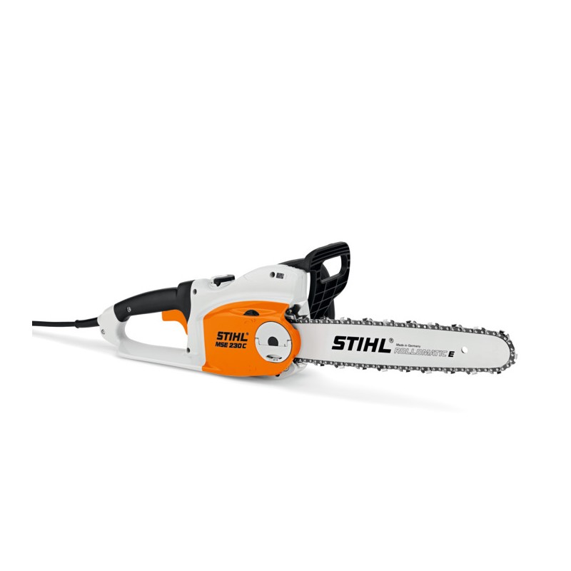 Scie électrique STIHL MSE 230 C-B 230 V avec chaîne de 40 cm et capot de protection du guide-chaîne