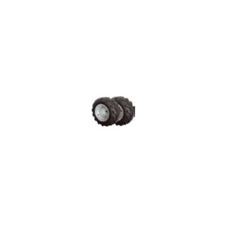 Paire de roues en caoutchouc 16/650.8 MECCANICA BENASSI faux rotative RF710 TR800 97007302 | Newgardenmac.com