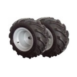 Pair of rubber wheels 16/650.8 MECCANICA BENASSI walking tractor 97007602 | Newgardenmac.com