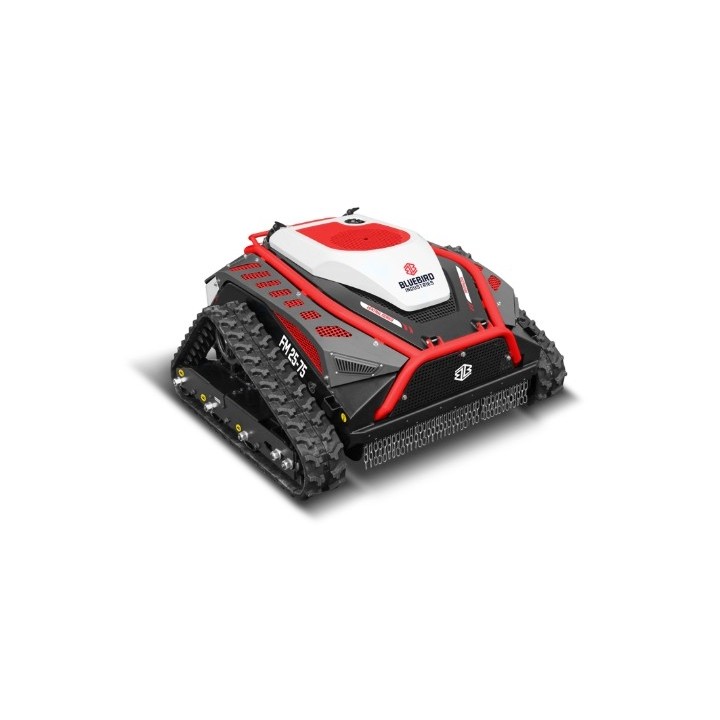 Desbrozadora de martillos BLUEBIRD FM25-75 de 608 cc y 1500 W con control remoto y cuchillas flotantes. | Newgardenmac.com