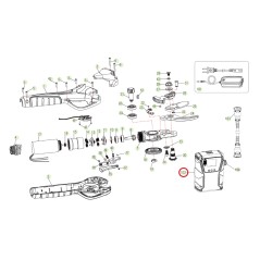 Batería ORIGINAL ACTIVE para tijeras tigercut 40 con circuito impreso 43,2 V - 2 Ah 025471 | Newgardenmac.com