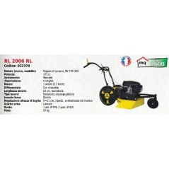 Falciatutto RL 2006 RL 53 cm SERIE ROQUES ET LECOEUR con motore RV 170 OHV | Newgardenmac.com