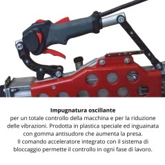 Shaker à olives professionnel ACTIVE M60, 51,7 cc, longueur de tige 30 mm, 2 à 3,2 m