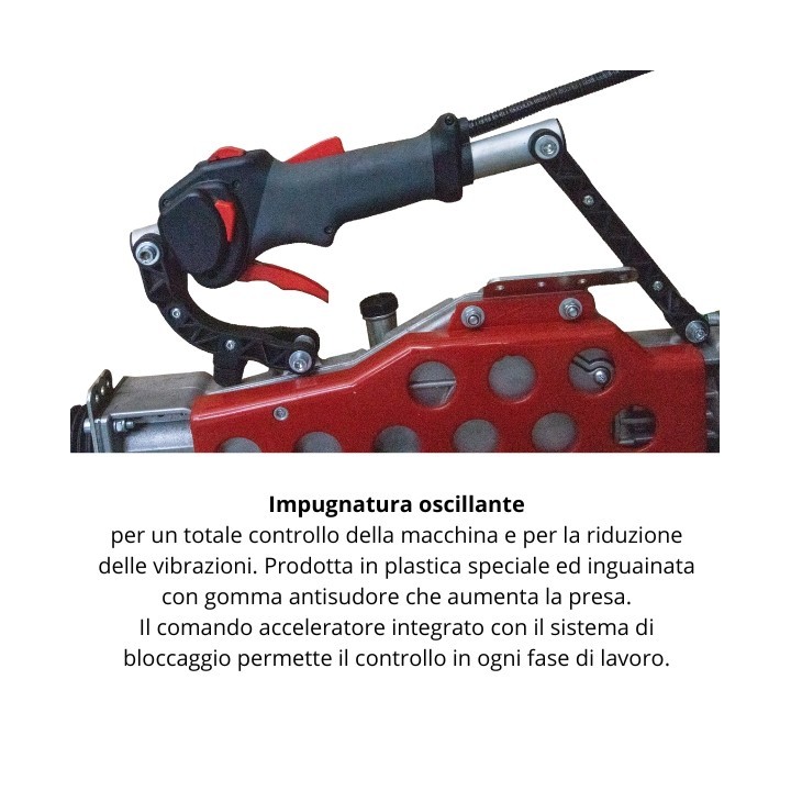 Agitador de aceitunas profesional ACTIVE M60, 51,7 cc, eje de 30 mm, longitud de 2 a 3,2 m. | Newgardenmac.com