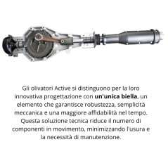 Shaker à olives professionnel ACTIVE M60, 51,7 cc, longueur de tige 30 mm, 2 à 3,2 m | Newgardenmac.com