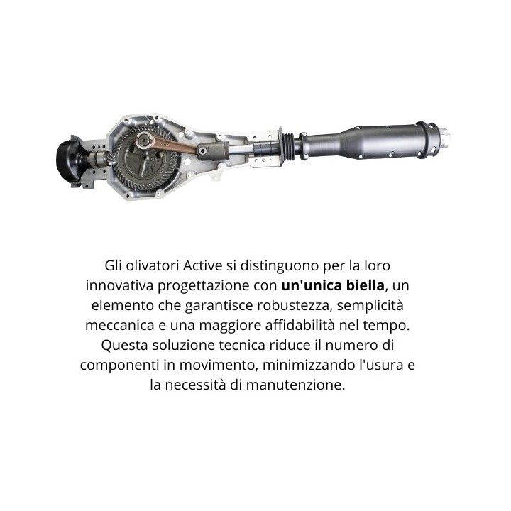 ACTIVE M60 professional olive shaker 51.7cc 30mm shaft length 2 - 3.2 m | Newgardenmac.com