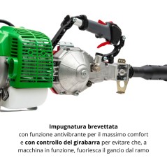 Shaker à olives professionnel ACTIVE M60, 51,7 cc, longueur de tige 30 mm, 2 à 3,2 m | Newgardenmac.com