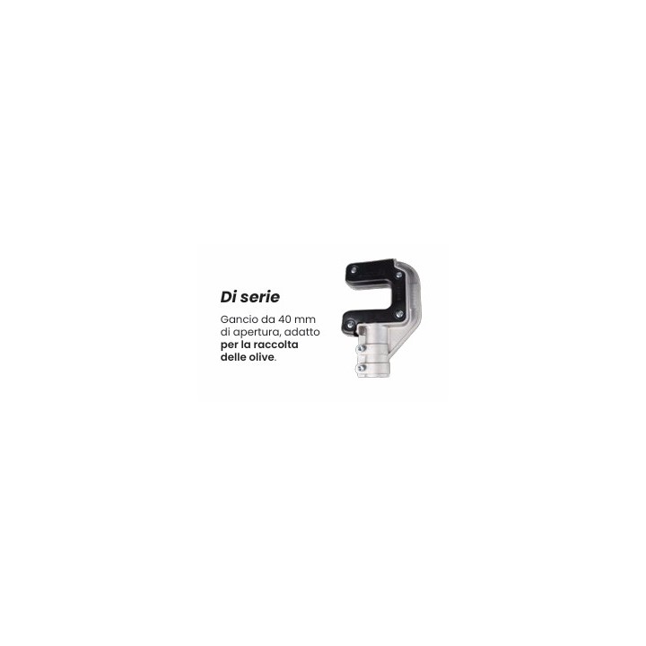 Shaker à olives professionnel ACTIVE M60, 51,7 cc, longueur de tige 30 mm, 2 à 3,2 m | Newgardenmac.com