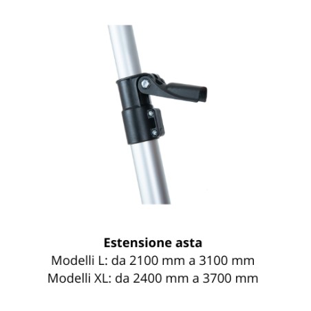 Secoueur à olives électrique ACTIVE OLIVATOR E-4800 L 48V, longueur totale 2,1 - 3,1 m