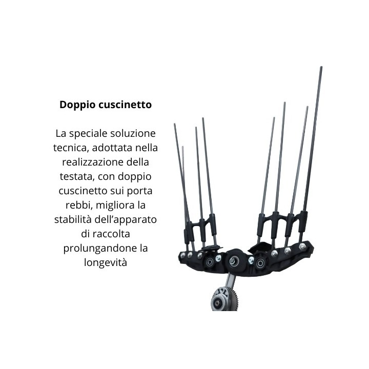 Agitador de aceitunas a batería ACTIVE OLIVATOR E-1200 XL 12V, longitud total 2,4 - 3,7 m | Newgardenmac.com