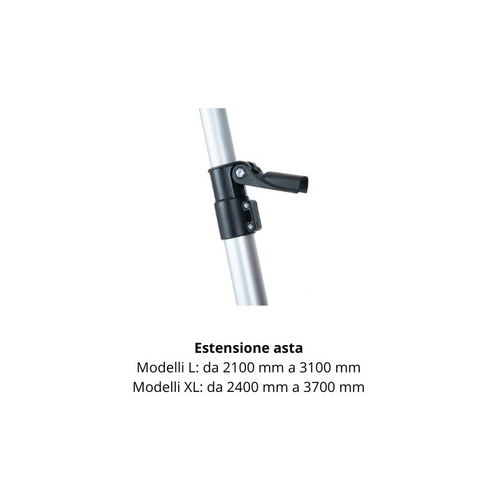 Agitador de aceitunas a batería ACTIVE OLIVATOR E-1200 XL 12V, longitud total 2,4 - 3,7 m | Newgardenmac.com