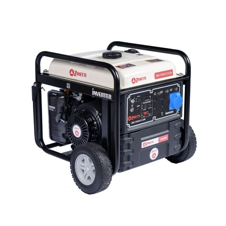 Generatore a benzina ZANETTI ZBG7500iCE-SUN monofase 230V max 7,5 kW | Newgardenmac.com