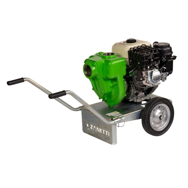Bomba de gasolina autocebante de hierro fundido ZANETTI PB80-420AGE, altura máxima de elevación 38 m | Newgardenmac.com