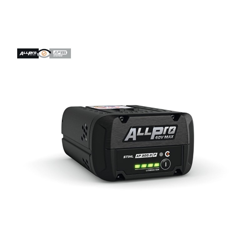 Batteria litio STIHL ALLPRO AP300P CONNECTED max 40V 333Wh Tabless Power Boost