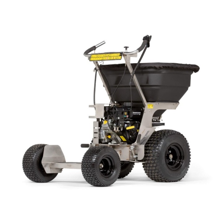 Professional fertilizer spreader STAND-ON FERRIS FS1200 169cc capacity 90 kg 5000 m2 | Newgardenmac.com