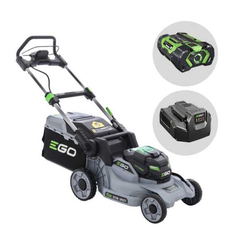 Tagliaerba a batteria a spinta EGO LM1711E 56V Brushless taglio 42 cm cesto 55 L