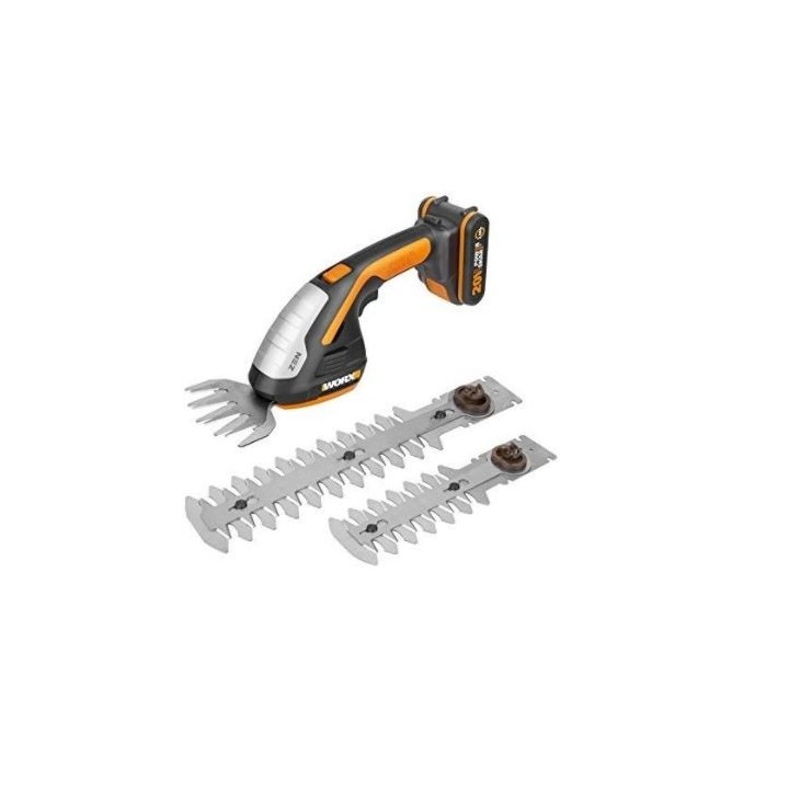 Tijera sin cable WORX WG801E con batería de 2,0 Ah y cargador | Newgardenmac.com