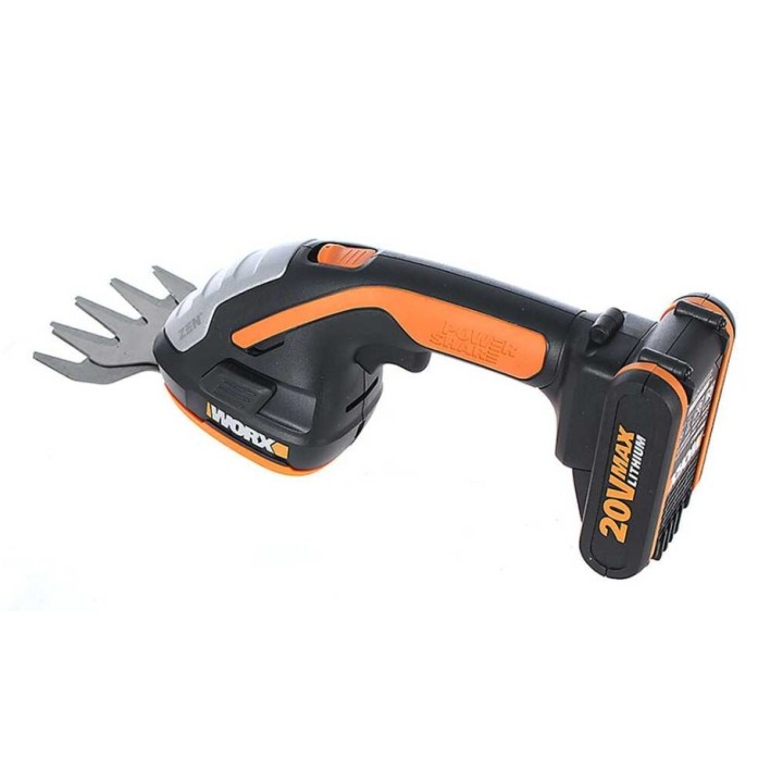 WORX WG801E ciseaux sans fil avec batterie 2.0 Ah et chargeur | Newgardenmac.com