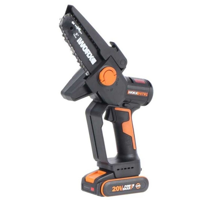 Podadora de cadena WORX WG325E con batería de 2,0 Ah y cargador | Newgardenmac.com