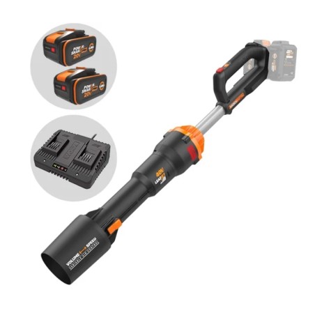 WORX WG585E LEAFJET Akku-Blasgerät mit 2 Akkus und doppeltem Ladegerät | Newgardenmac.com