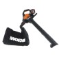 WORX WG583E cordless suction blower with 2 batteries and charger
