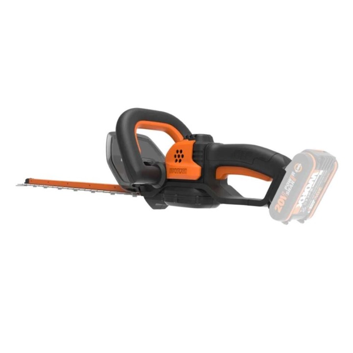 Cortasetos sin cable WORX WG264E con batería de 2,0 Ah, doble cuchilla de 56 cm | Newgardenmac.com