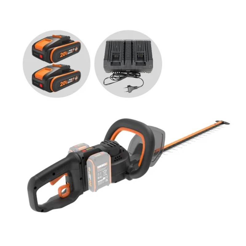 WORX WG286E 20V + 20V 2Ah cordless hedge trimmer WORX WG286E 20V + 20V 2Ah cordless hedge trimmer