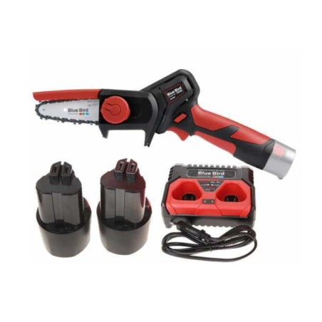 BLUE BIRD CS 22-04 élagueuse avec 2 batteries et chargeur 12,6 V barre 10 cm | Newgardenmac.com