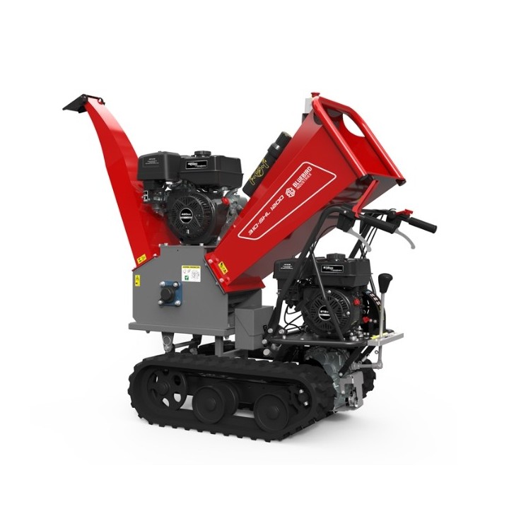 Broyeur de branches chenillé BLUEBIRD 310-SHL1200, 15 CV, diamètre maximal des branches : 120 mm | Newgardenmac.com